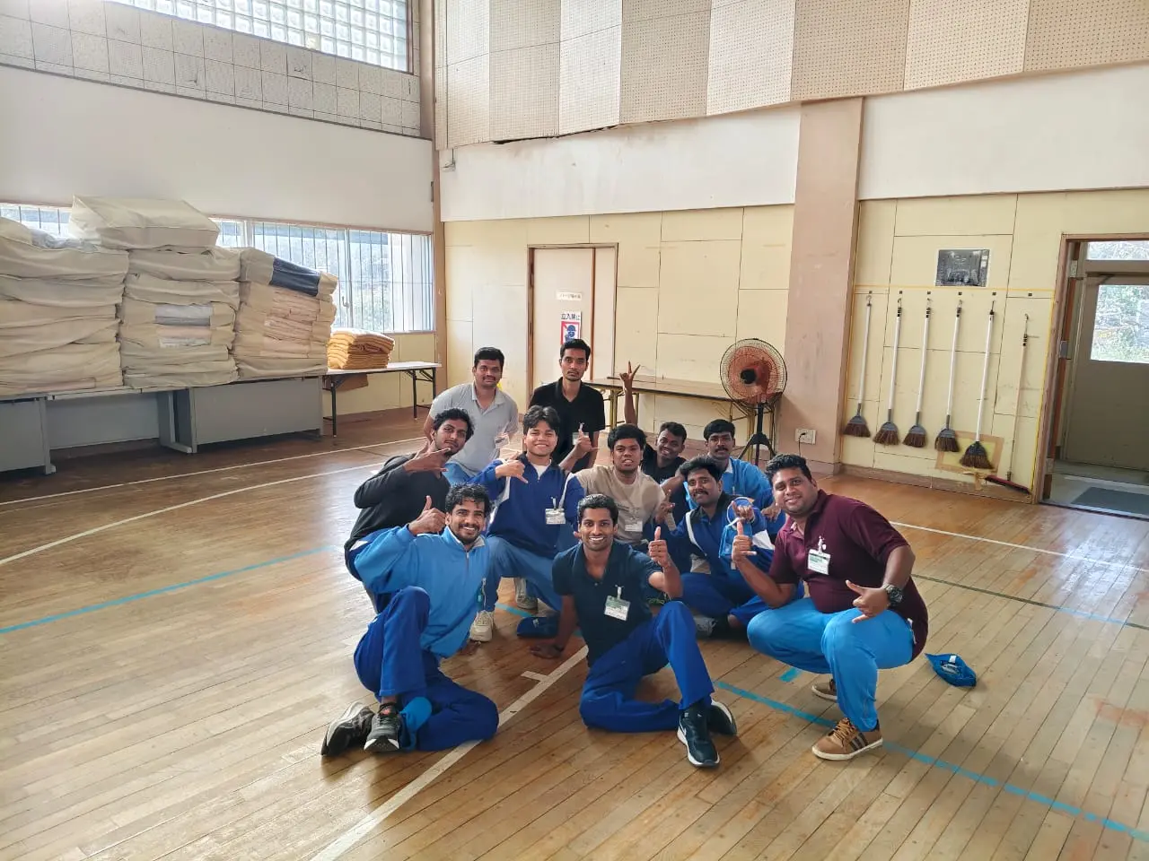 Casual training of TITP batch 3 at Japan